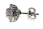 Orecchini linea eternity fiore con brillanti
